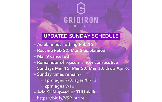 SPRING '25 Reminder MARCH 16, 23, 30